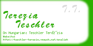 terezia teschler business card